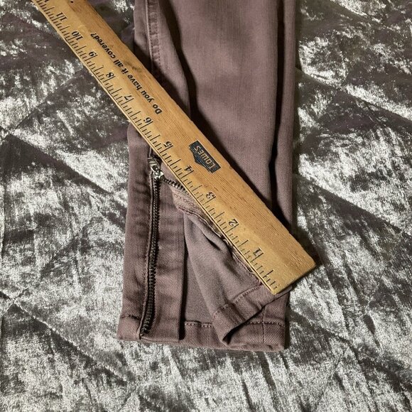 PISTOLA NWOT Purple Ankle Zip Denim Stretch Jeans Size 27 - Picture 11 of 11